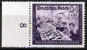Deutsches Reich von 24 + 36 Pfennig Deutsches Reich, Mi.-Nr. 893 I, F36 Kameradschaftsblock..., geprüft