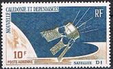 Neukaledonien 10 Francs Michel-Nr. 421, "Start des französischen Satelliten D 1" Postfrisch.