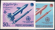 Afghanistan 50 - 100 Pul Michel-Nr. 732 - 733 B , "Welttag der Meteorologie" Postfrisch.