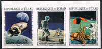 Tschad 15 - 25 Francs Michel-Nr. 291 - 293 B, "Apollo 11 und 12", Postfrisch