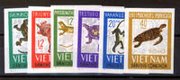 Vietnam-Nord 6 Werte Vietnam-Nord, Mi-Nr. 432U-37U, Reptilien