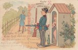 Deutsches Reich Werbekarte/Ansichtskarte/Kaufet Ackermann's Schlüssel-Garne./mit Vignette: ...