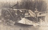 Deutsches Reich Fotokarte/Zerstörtes Flugzeug
