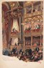 München Litho/Künstlerkarte/Paul Hey/München, Residenztheater