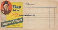 Deutsches Reich Rechnungsblock/Grimm & Triepel Kautabak/Das ist er... mein Hochgenuß!