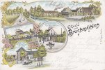 Bruchmühlen/Rödinghausen/Melle/Bruchhausen-Vilsen? Ansichtskarte/Postkarte/Litho/Gruss aus Bruchmühlen/Restaurant Karl Barmeier ...