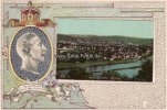 Deutsches Reich/Trier Prägekarte mit aufgeklebtem Bild/Rheinland: Trier./Wilhelm II. Deutscher...