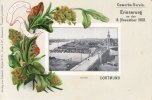 Dortmund Prägekarte/Hafen Dortmund/Duftende Grüsse/Gewerbe-Verein./Erinnerung an den...