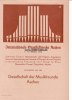 Aachen Programm/Faltblatt/Internationale Orgelwoche Aachen 7.-15. Oktober 1939/...