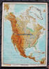 Nordamerika Rollkarte/Schulwandkarte/Lehrtafel/Nordamerika/1 : 7 500 000