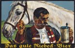 Deutsches Reich Werbekarte/Ansichtskarte/Das gute Riebeck-Bier