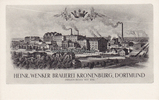 Dortmund Werbekarte/Ansichtskarte/Heinr. Wenker Brauerei Kronenburg, Dortmund/...