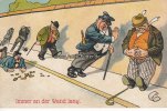 Deutsches Reich Ansichtskarte/Postkarte/Scherzkarte/Immer an der Wand lang.