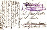 Deutsches Reich Ansichtskarte mit Marinefeldpostdoppelstempel/Vorne S.M.Hulk Leipzig