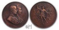 Österreich Medaille Medaille Kronprinz Rudolf u. Prinzessin Stephanie, von J. Tautenhayn