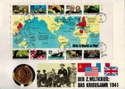 Großbritannien 5 Shillings Churchill Crown Numisbrief Der II. Weltkrieg - Das Kriegsjahr 1941