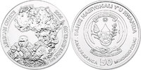 Ruanda 50 Francs "Gorillas & Kontinent Afrika"