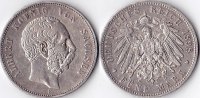 Deutschland, 5 Mark, Kaiserreich,Königreich Sachsen,
