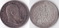 Deutschland, 5 Mark, Kaiserreich,Königreich Württemberg,Wilhelm,