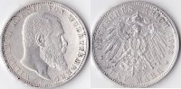 Deutschland, 5 Mark, Kaiserreich,Königreich Württemberg,Wilhelm,