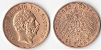 Deutschland, 20 Mark Gold, Kaiserreich,Königreich Sachsen,