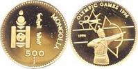 Mongolei 500 Tugrik Gold Republik seit 1992.