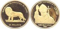 Kongo (Congo) Demokratische Republik 20 Francs Gold Demokratische Republik seit 1997.