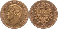 Sachsen 10 Mark Gold Johann 1854-1873.