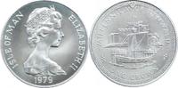 Isle of Man One Crown Elisabeth II seit 1952.