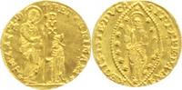 Italien-Venedig Zecchino Gold Pietro Grimani 1741-1752.