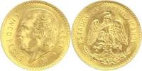 Mexiko 5 Pesos Gold Republik seit 1870.