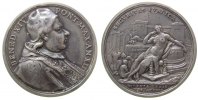 Vatikan Medaille Silber Benedikt XIV (1740-58) - die Vollendung der Restaurierung der Stadtmauer,