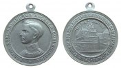 vor 1914 tragbare Medaille Aluminium Carl Eduard Herzog von Sachsen-Coburg und Gotha - 300 Jahre Gymnasium