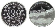 Frankreich 100 Francs / 15 Ag Wenzelsmauer Luxemburg