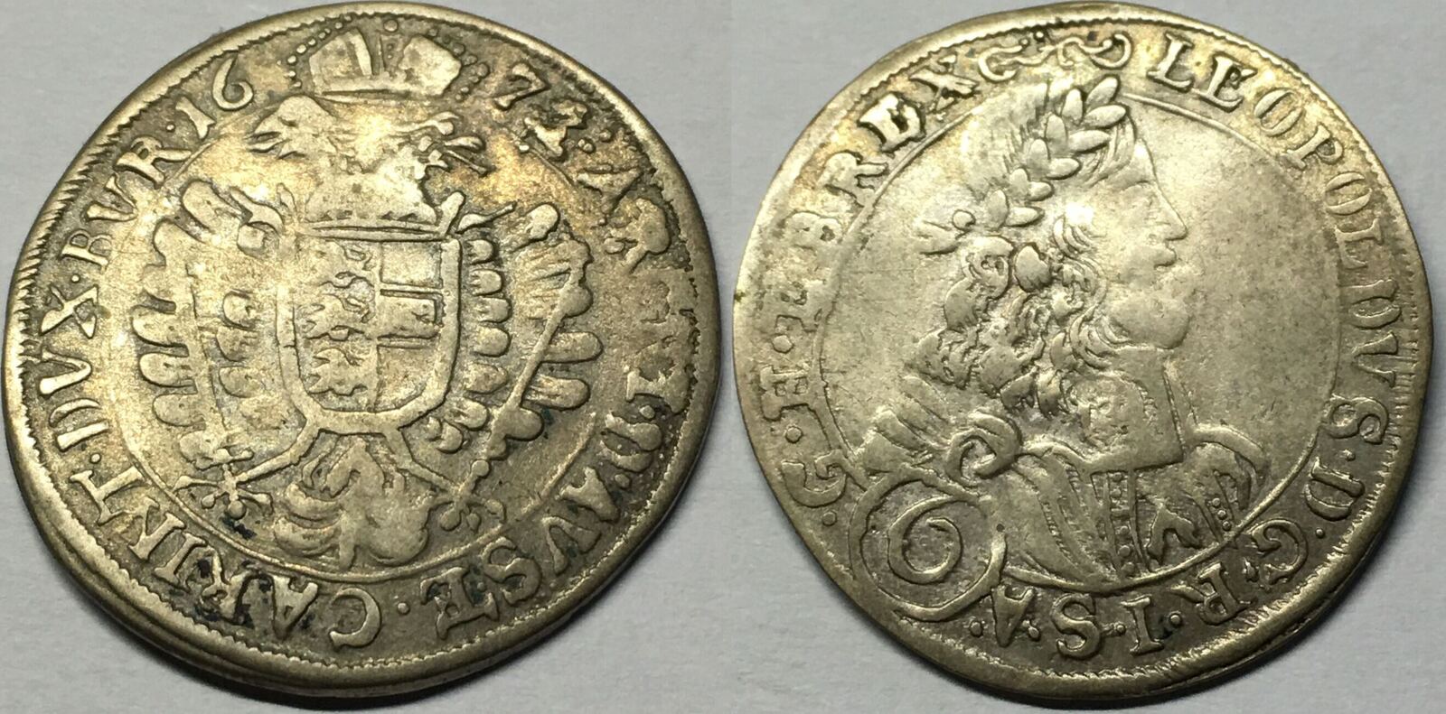 RDR Österreich Kärnten St Veit 6 Kreuzer 1673 G5306 RAR Leopold I