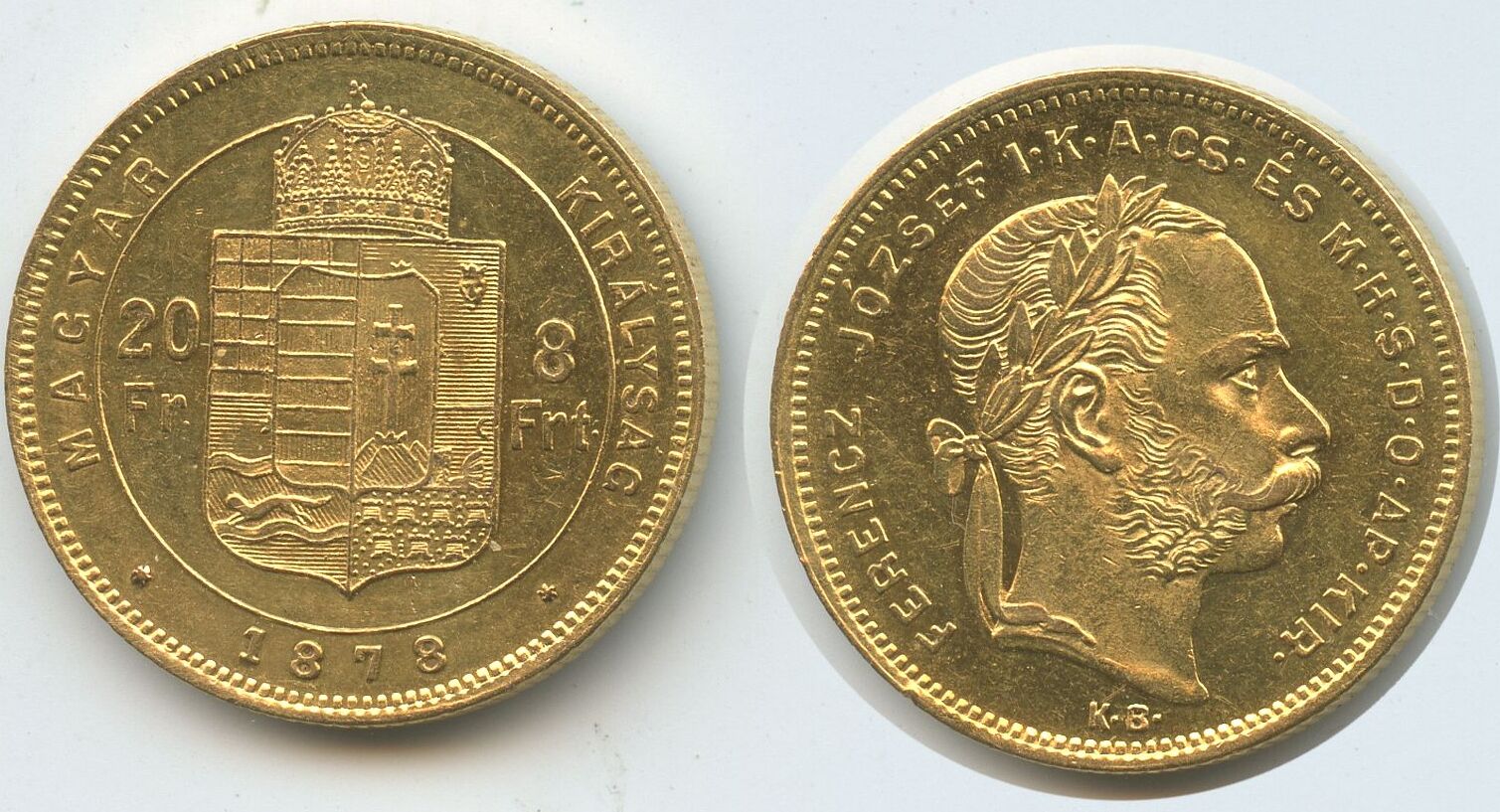 Ungarn Kaiserreich Forint Francs Gold Kb Kremnitz Kremnica