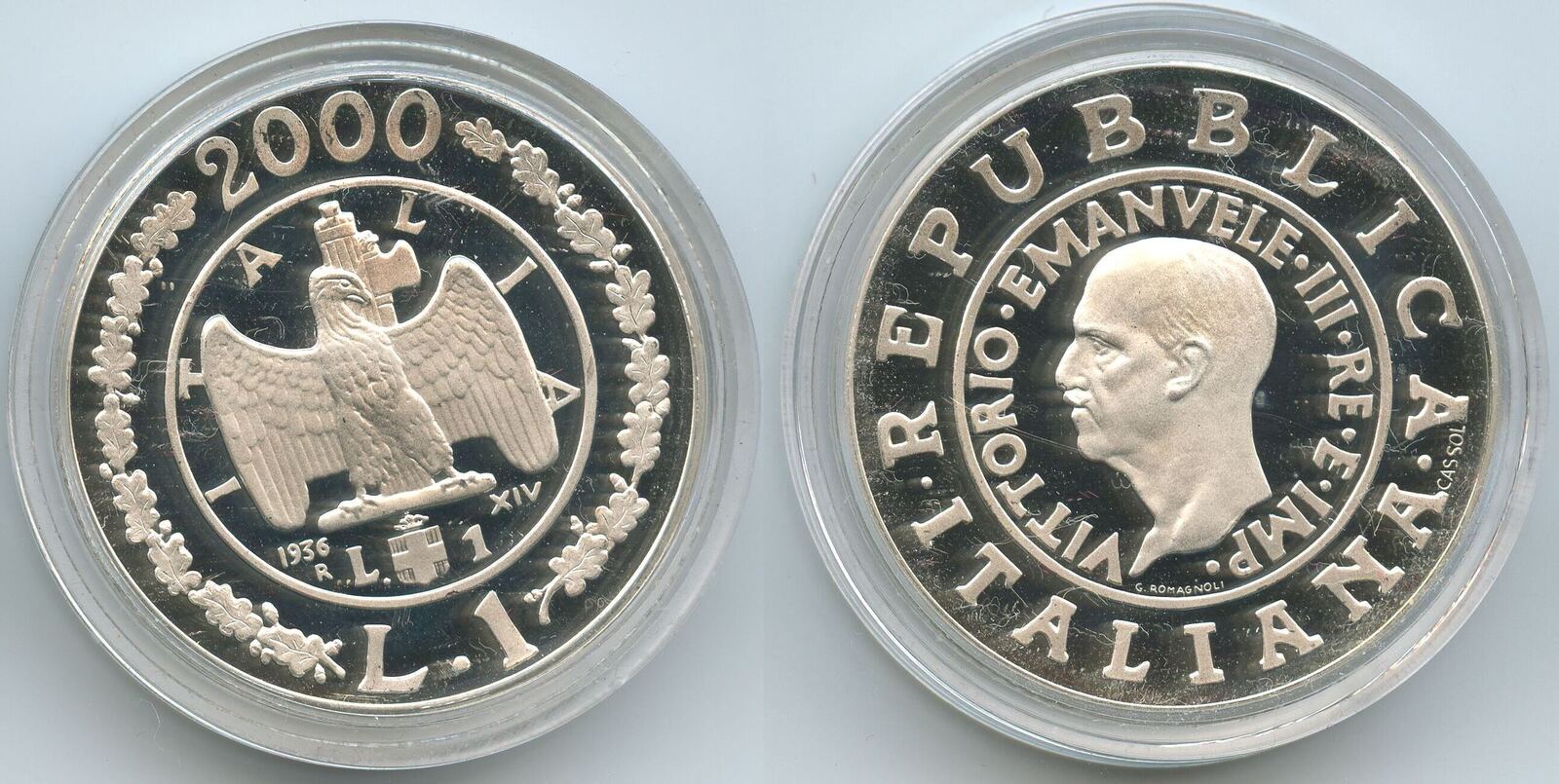 Italien Republik 1 Lira Silber 2000 R G0709 History Of The Lira