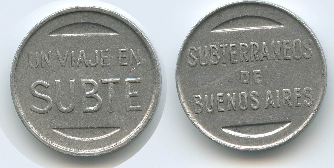 Argentinien Subways Token Wertmarke Metro Token Nd M