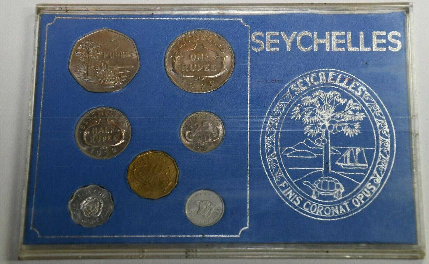 Seychellen Original Kursm Nzensatz Kms Gn Coin Mint Set