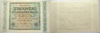Banknoten nach Rosenberg 20 Milliarden Mark Geldscheine der Inflation