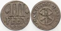 Osnabrück-Bistum 3 Pfennig. Karl von Lothringen. 1698-1715.
