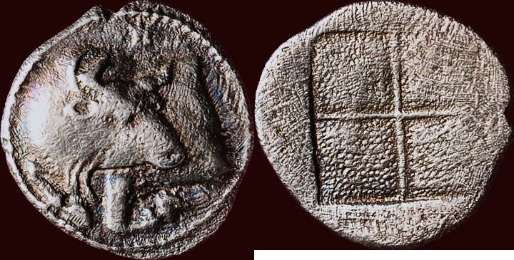 Ar Tetrobol Bc V Chr Macedonia Macedon Akanthos Circa