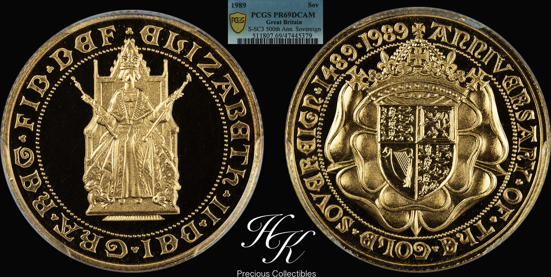 Sovereign Proof Elizabeth Pcgs Pr Deep Cameo Great Britain Pcgs