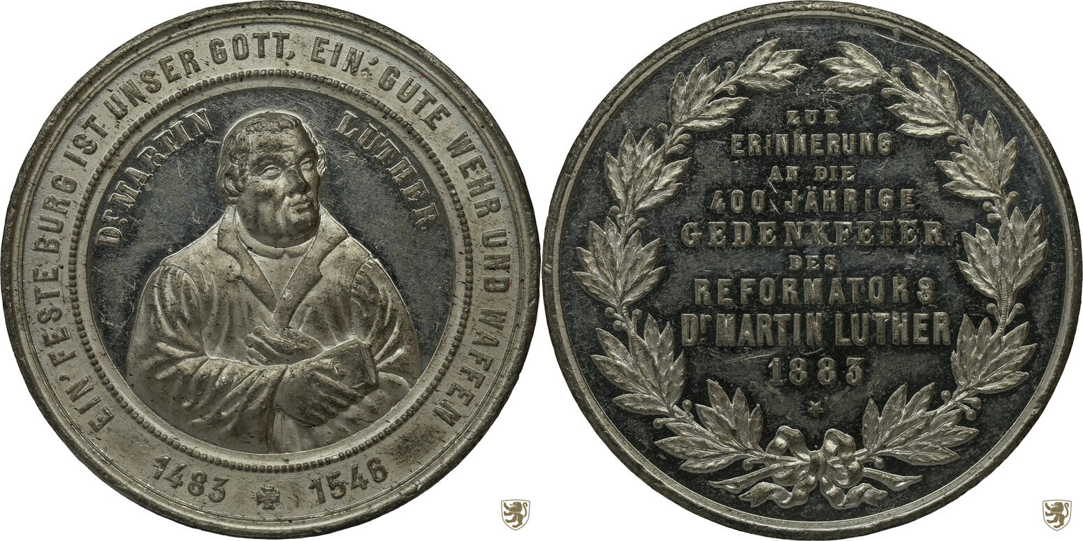 Deutsches Reich Medaille 1883 400 Geburtstag Von Martin Luther EF MA