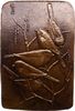 Kunstmedaillen Einseitige Bronzegussplakette Unbekannter Künstler