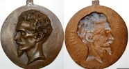 Personenmedaillen Großes einseitiges Bronzegussmedaillon Rochefort-Lucay, Victor Henri de , bekannt unter: Rochefort, Henri *1831 Paris,