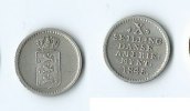 Dänemark X skilling Rand mit Rillen Danish Virgin Islands