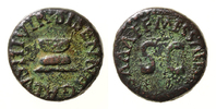ROMAN COINS - Quadrans AUGUSTUS, 27 v. - 14 n. Chr.
