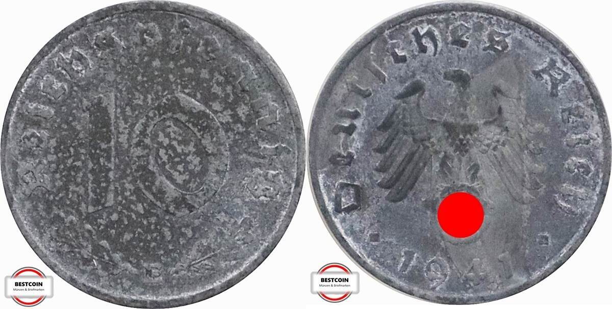 Deutschland Reichspfennig D J Kursm Nze Aus Dem Dritten