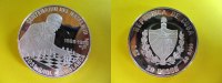 Kuba 20 Pesos Cuba 20 Pesos 1988 Chess Chessplayer Jose Raul very rare, 2 ounce silver